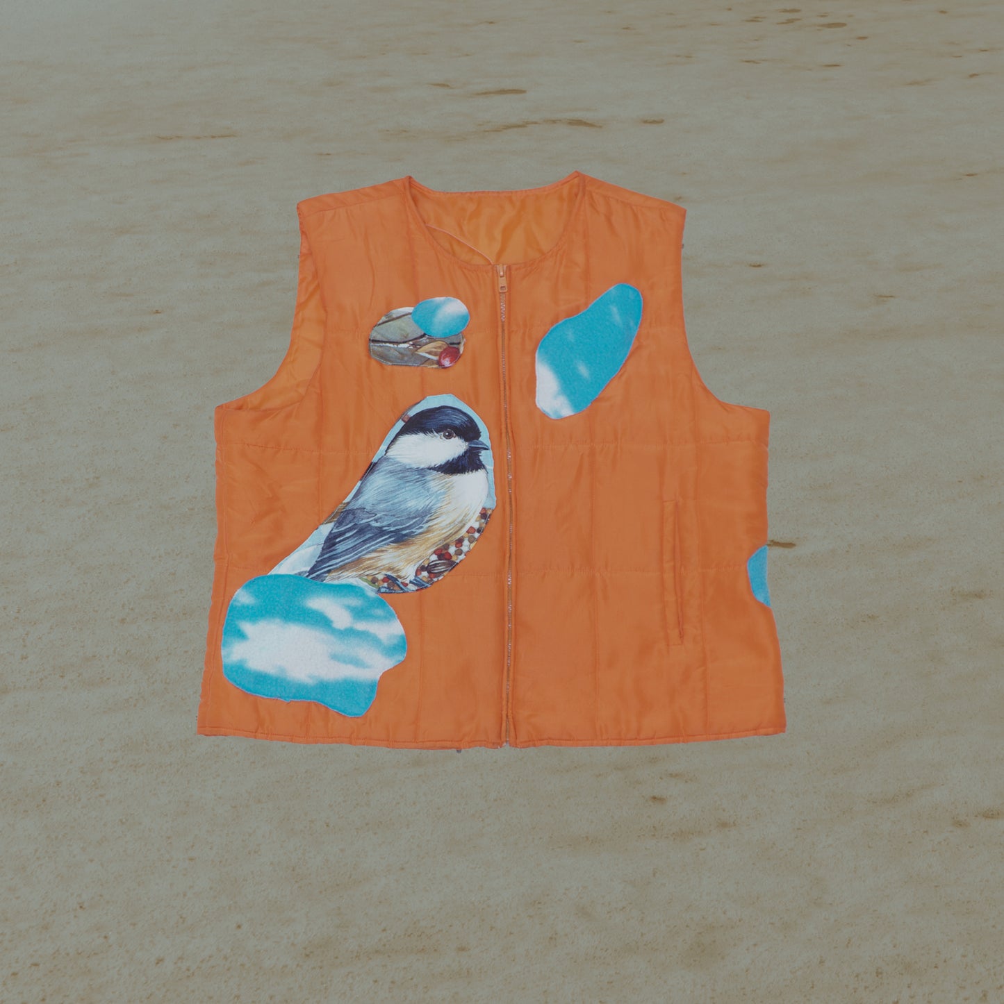 Silk Vest W/ patches