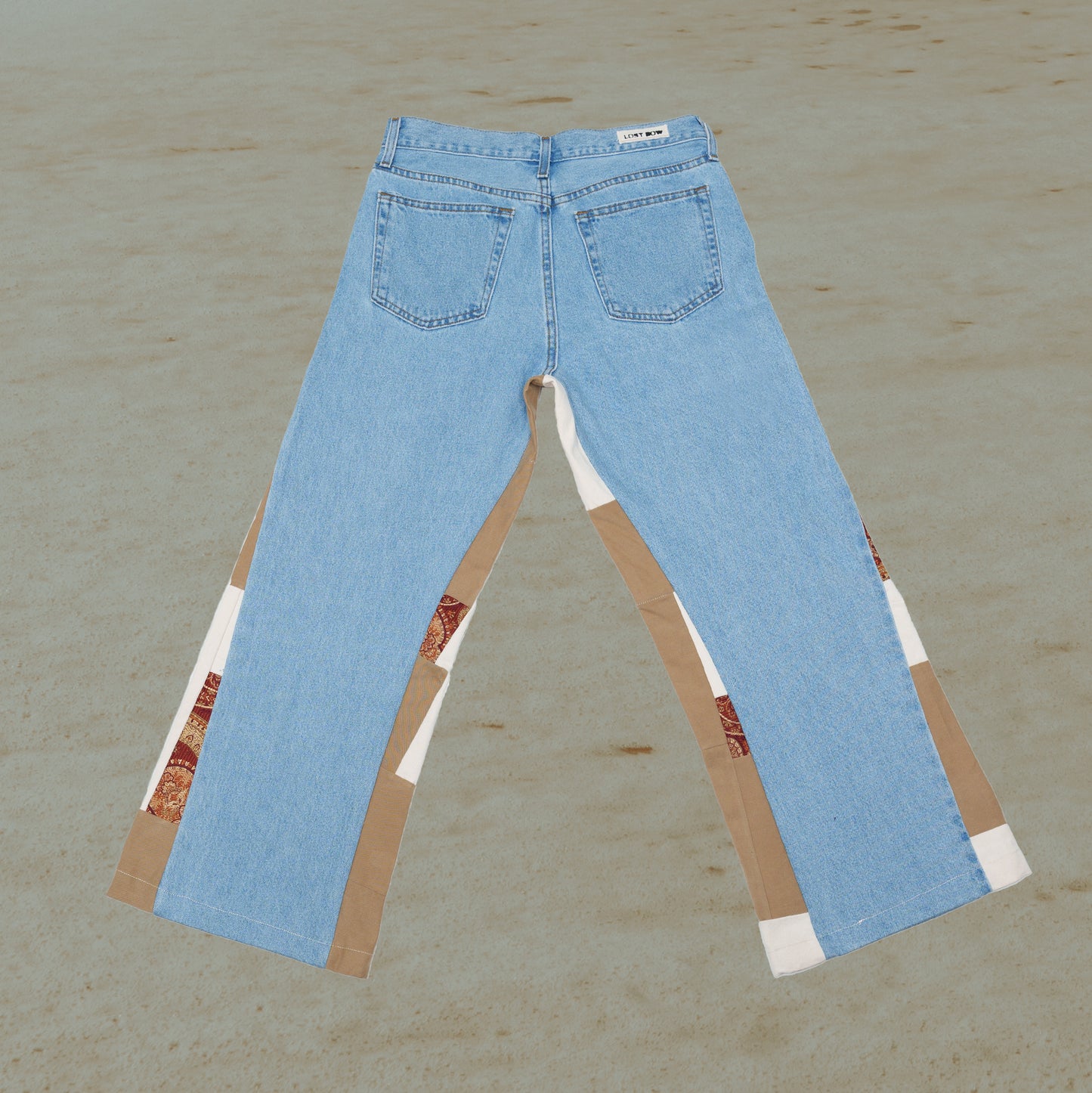 Flared Denim Pants