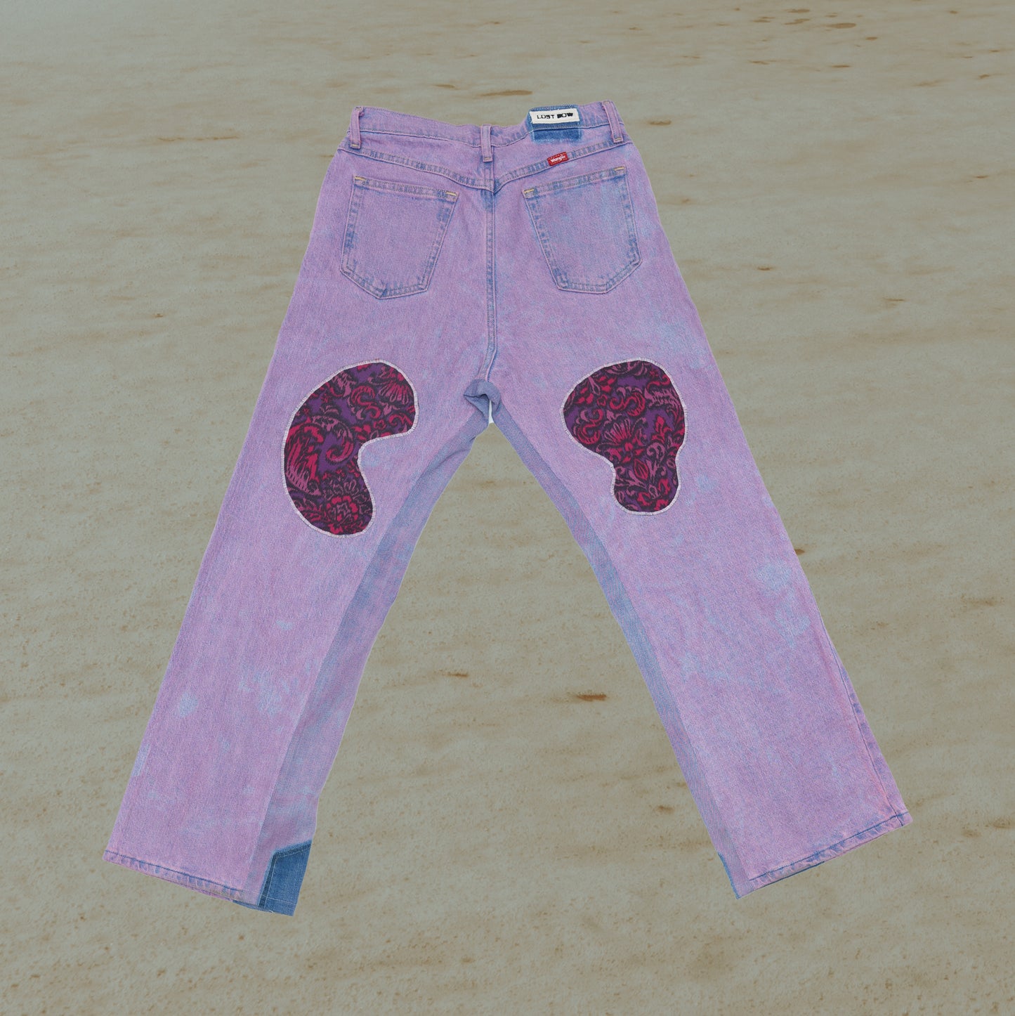 Purple Denim Pants