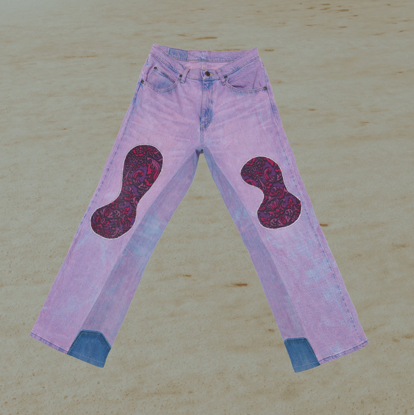 Purple Denim Pants